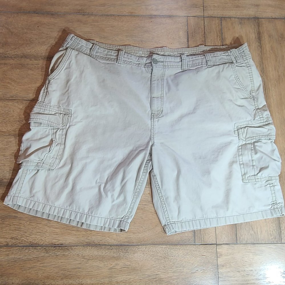 Arizona Jeans Co Cargo Cotton Shorts Mens Size 52 Khaki Cotton Pockets Preppy